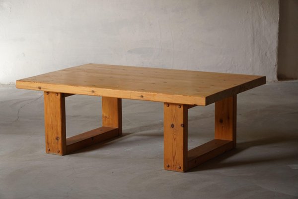 Mid-Century Danish Pine Rectangular Coffee Table, 1960s-MXF-1385307