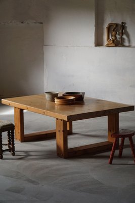 Mid-Century Danish Pine Rectangular Coffee Table, 1960s-MXF-1385307