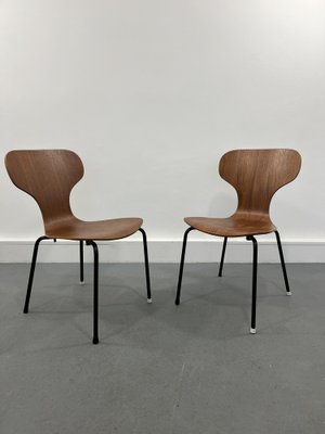 Mid-Century Danish Plywood Chairs, 1950s, Set of 2-JWH-1790893