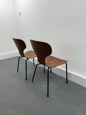 Mid-Century Danish Plywood Chairs, 1950s, Set of 2-JWH-1790893