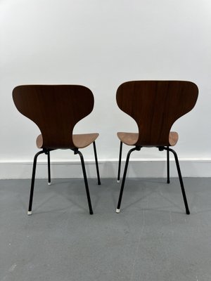 Mid-Century Danish Plywood Chairs, 1950s, Set of 2-JWH-1790893