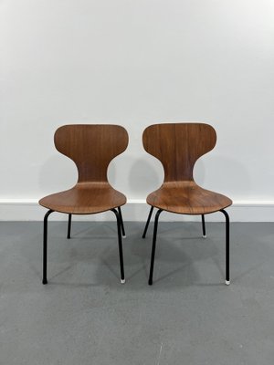 Mid-Century Danish Plywood Chairs, 1950s, Set of 2-JWH-1790893