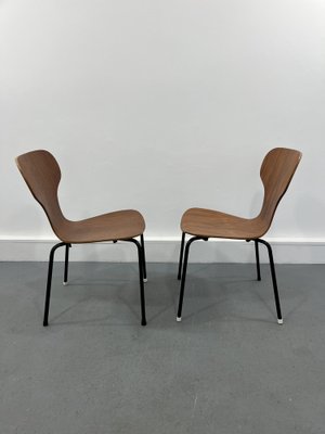 Mid-Century Danish Plywood Chairs, 1950s, Set of 2-JWH-1790893