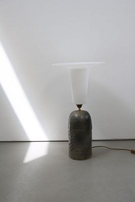 Mid-Century Danish Pottery Lamp in Brass, 1979-FJP-1771590