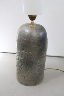 Mid-Century Danish Pottery Lamp in Brass, 1979-FJP-1771590