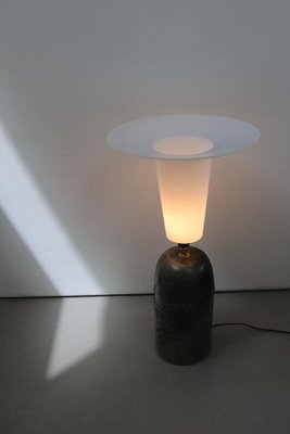 Mid-Century Danish Pottery Lamp in Brass, 1979-FJP-1771590