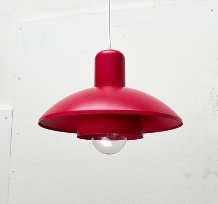 Mid-Century Danish Red Model 728 Pendant Lamp from Horn, 1960s-UAH-1704485