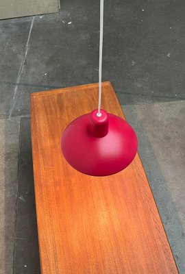 Mid-Century Danish Red Model 728 Pendant Lamp from Horn, 1960s-UAH-1704485