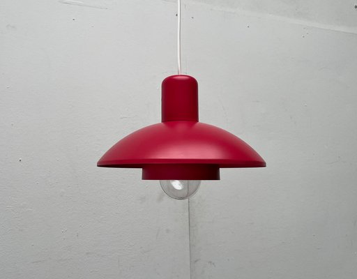 Mid-Century Danish Red Model 728 Pendant Lamp from Horn, 1960s-UAH-1704485