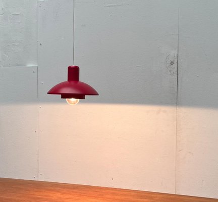 Mid-Century Danish Red Model 728 Pendant Lamp from Horn, 1960s-UAH-1704485