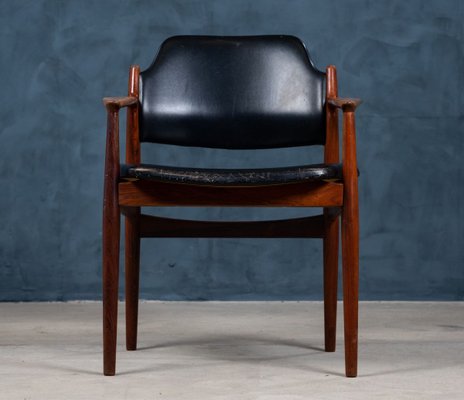 Mid-Century Danish Rosewood Armchair by Arne Vodder, 1960s-ZGQ-768946