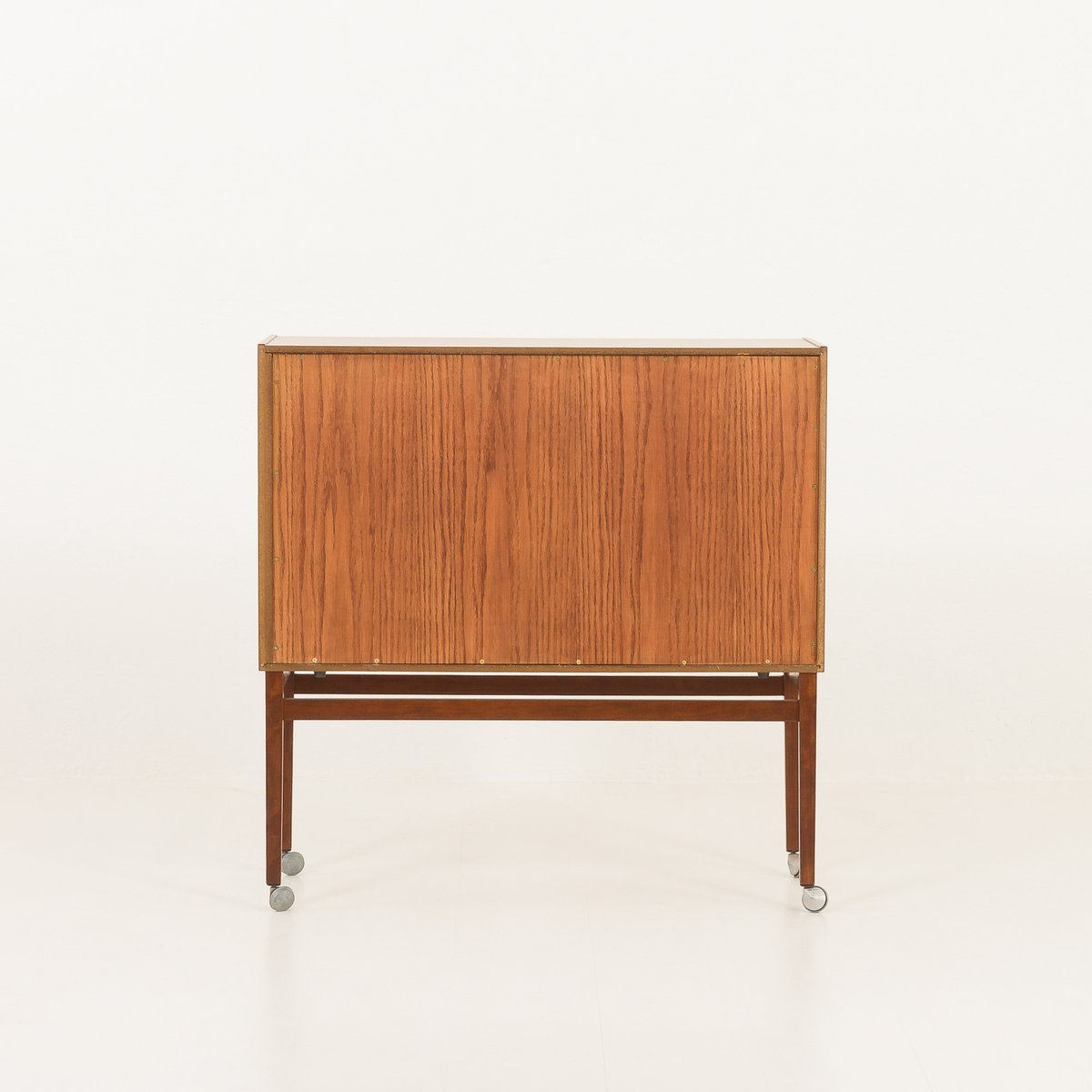 Mid-Century Danish Rosewood Bar Cabinet with Tambour Door, 1960s