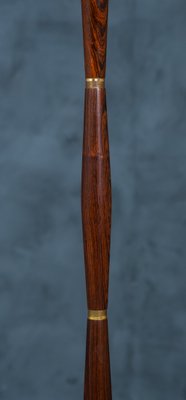 Mid-Century Danish Rosewood & Brass Floor Lamp, 1960s-ZGQ-770164