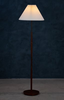 Mid-Century Danish Rosewood & Brass Floor Lamp, 1960s-ZGQ-883085