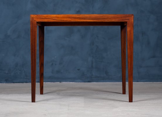 Mid-Century Danish Rosewood Coffee or Side Table by Severin Hansen for Haslev Møbelsnedkeri, 1950s-ZGQ-739810