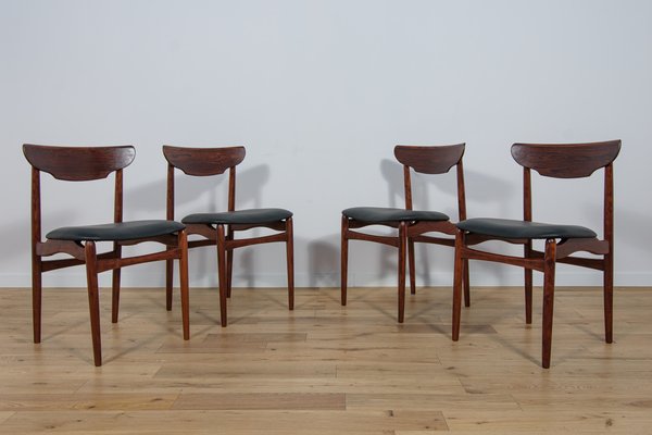 Mid-Century Danish Rosewood Dining Chairs, 1960s, Set of 4-NIT-1705627