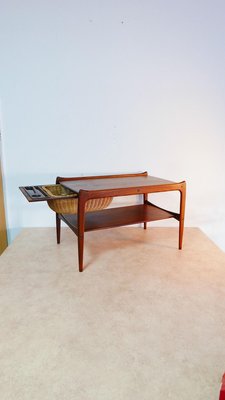 Mid-Century Danish Rosewood Sewing Table-KK-811752