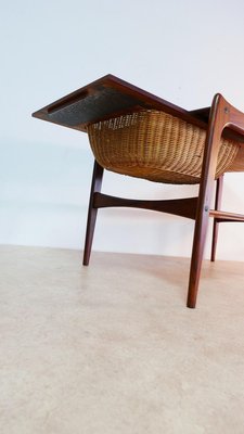 Mid-Century Danish Rosewood Sewing Table-KK-811752