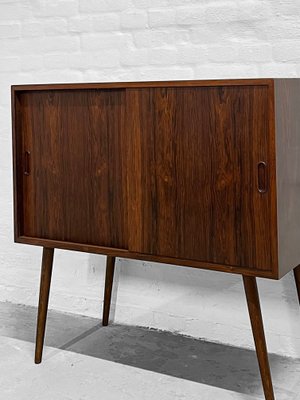 Mid-Century Danish Rosewood Sideboard with Sliding Doors-DZY-2035047