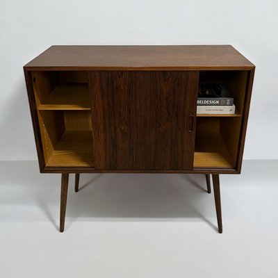 Mid-Century Danish Rosewood Sideboard with Sliding Doors-DZY-2035047