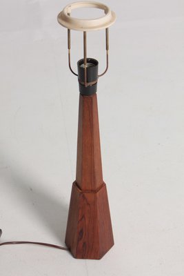 Mid-Century Danish Rosewood Table Lamp, 1950s-FK-549201