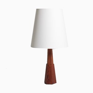 Mid-Century Danish Rosewood Table Lamp, 1950s-FK-549201