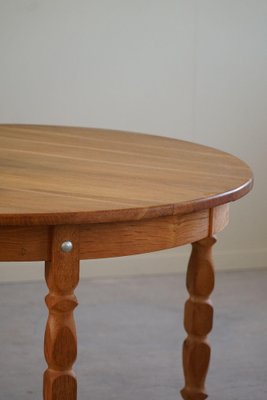 Mid-Century Danish Round Dining Table in Oak with Two Extensions, 1960s-MXF-1721446