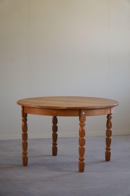 Mid-Century Danish Round Dining Table in Oak with Two Extensions, 1960s-MXF-1721446