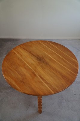 Mid-Century Danish Round Dining Table in Oak with Two Extensions, 1960s-MXF-1721446