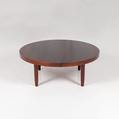 Mid-Century Danish Round Palisander Coffee Table-QVY-901143