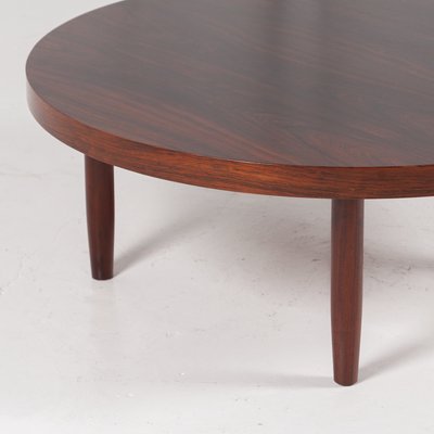 Mid-Century Danish Round Palisander Coffee Table-QVY-901143