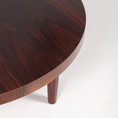 Mid-Century Danish Round Palisander Coffee Table-QVY-901143