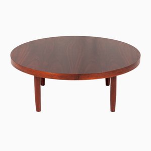 Mid-Century Danish Round Palisander Coffee Table-QVY-901143