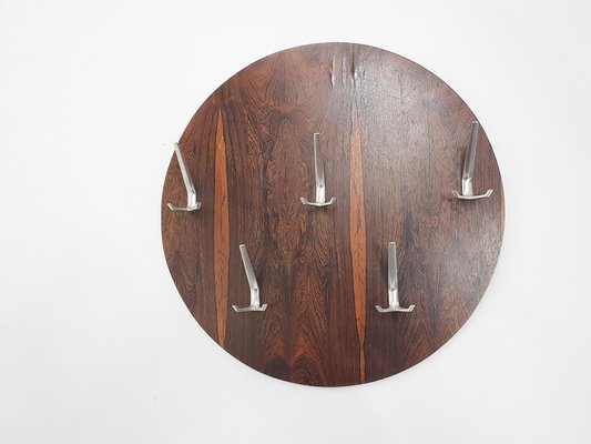 Mid-Century Danish Round Rosewood Coat Rack, 1960s-ZO-2026359