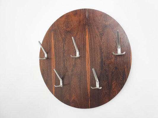 Mid-Century Danish Round Rosewood Coat Rack, 1960s-ZO-2026359