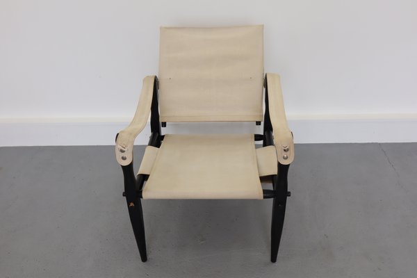 Mid-Century Danish Safari Armchair, 1950s-JWH-671360