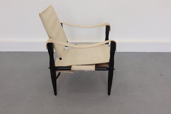 Mid-Century Danish Safari Armchair, 1950s-JWH-671360