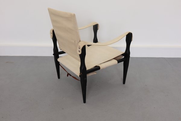 Mid-Century Danish Safari Armchair, 1950s-JWH-671360