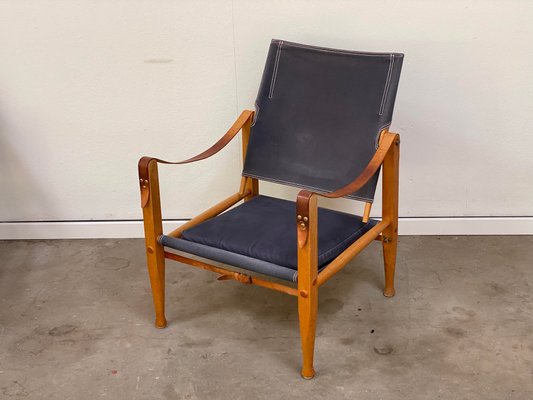 Mid-Century Danish Safari Chair by Kaare Klint for Rud Rasmussen, 1960s-GON-1330900