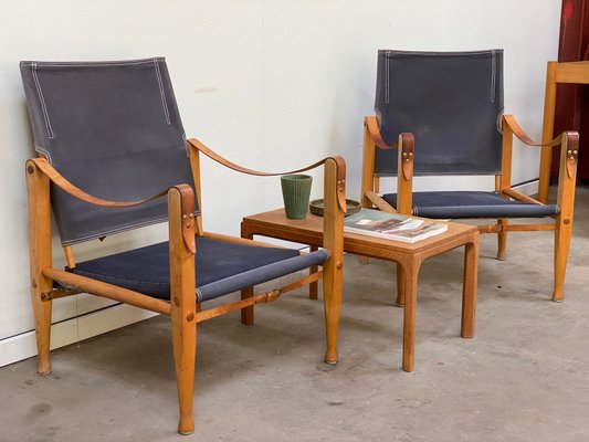 Mid-Century Danish Safari Chair by Kaare Klint for Rud Rasmussen, 1960s-GON-1330900