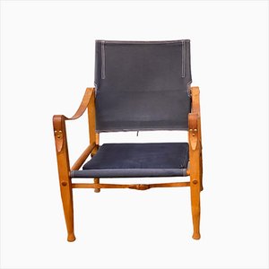 Mid-Century Danish Safari Chair by Kaare Klint for Rud Rasmussen, 1960s-GON-1330900