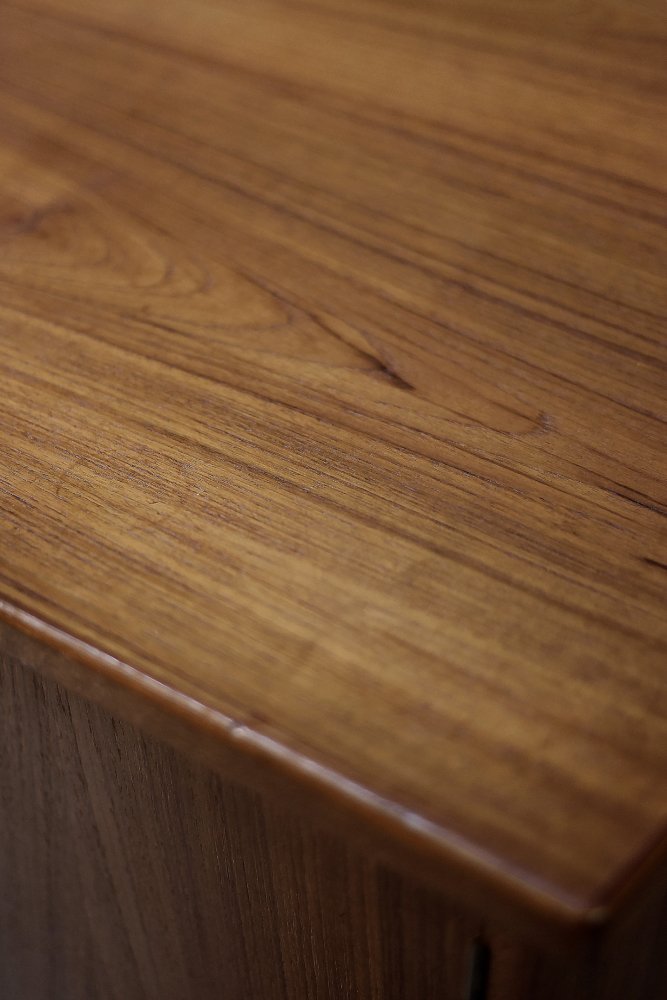 Mid-Century Danish Scandinavian Modern Teak Bilateral Desk, 1960s