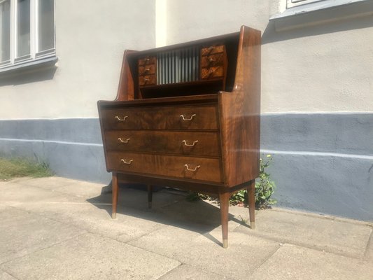 Mid-Century Danish Secretaire in Walnut, 1950s-LCR-681292