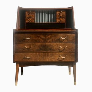 Mid-Century Danish Secretaire in Walnut, 1950s-LCR-681292