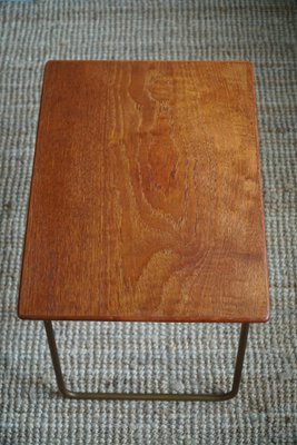 Mid-Century Danish Side Tables in Teak and Steel, 1960s, Set of 2-MXF-1719764