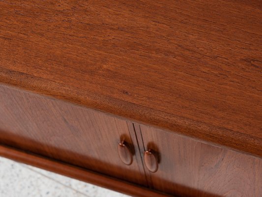 Mid-Century Danish Sideboard in Teak with Tambour Doors attributed to Dyrlund, 1960s-MF-2034062