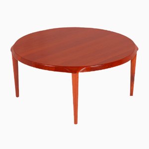 Mid-Century Danish Solid Round Teak Coffee Table by John Boné for Mikael Laursen-QVY-901205