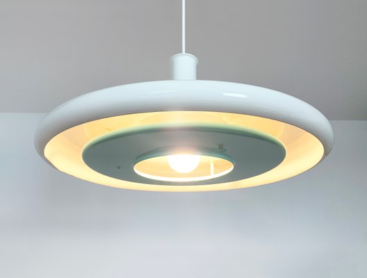 Mid-Century Danish Space Age Optima Pendant Lamp in UFO Style by Hans Due for Fog & Mørup, 1970s-ZM-1326025