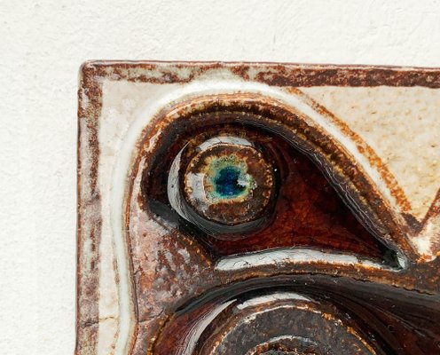 Mid-Century Danish Stoneware Bird Wall Plate by Noomi Backhausen for Søholm, 1960s-UAH-1341984