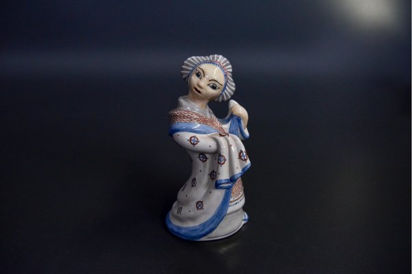 Mid-Century Danish Stoneware Geisha Figurine from L. Hjorth-BXB-717251